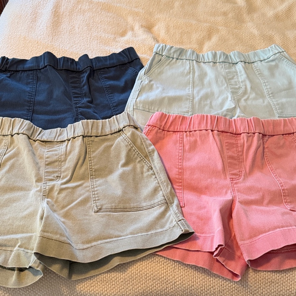 Lee Women's Jean Shorts - Navy, Light Blue, Olive, Pink (4 Pack)
